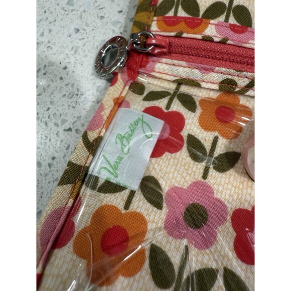 Folkloric Vera Bradley Travel Bag 2011 Retired Envelope Design Zippers Ties EUC - Picture 5 of 9